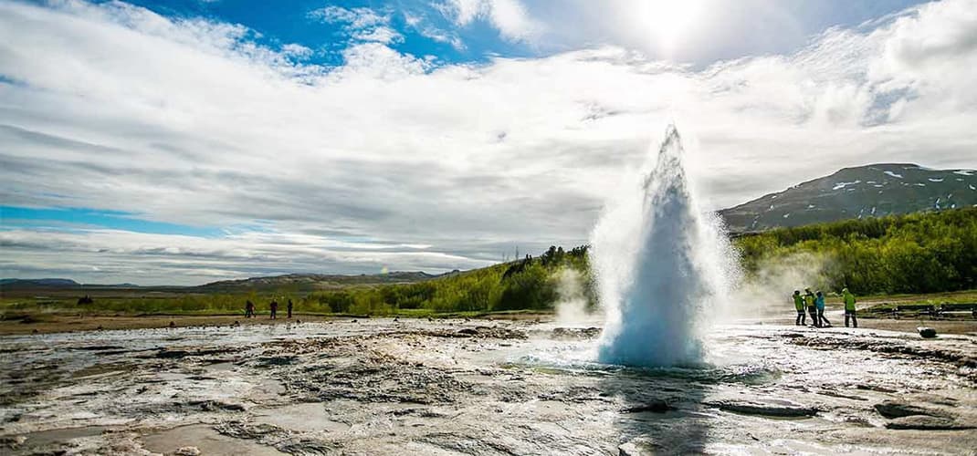 Strokkur in Summer, Iceland