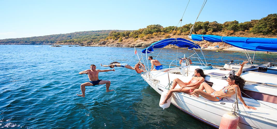 Young People Having Fun on their Cruise