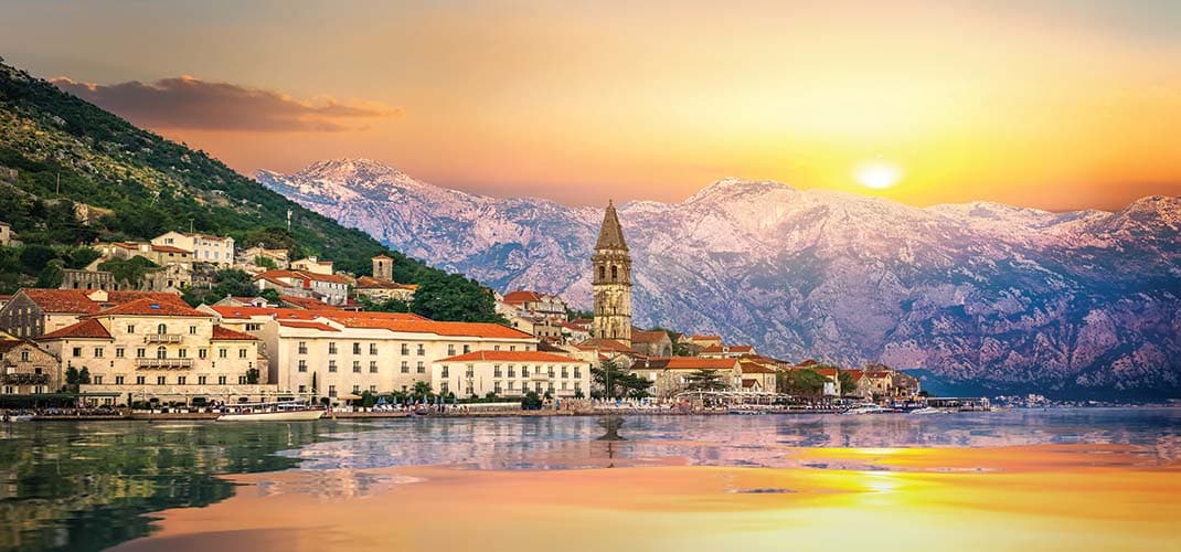 Perast Sunset, Montenegro