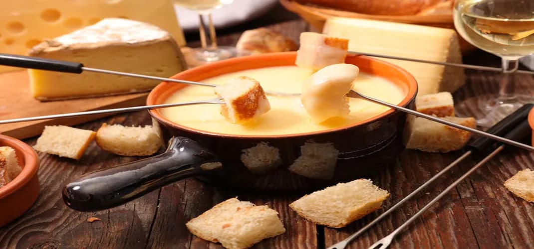 Fondue in Zürich, Switzerland