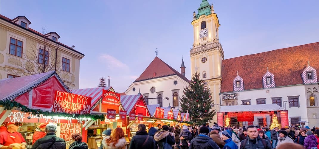 Hlavne namestie Christmas Market, Bratislava, Slovakia