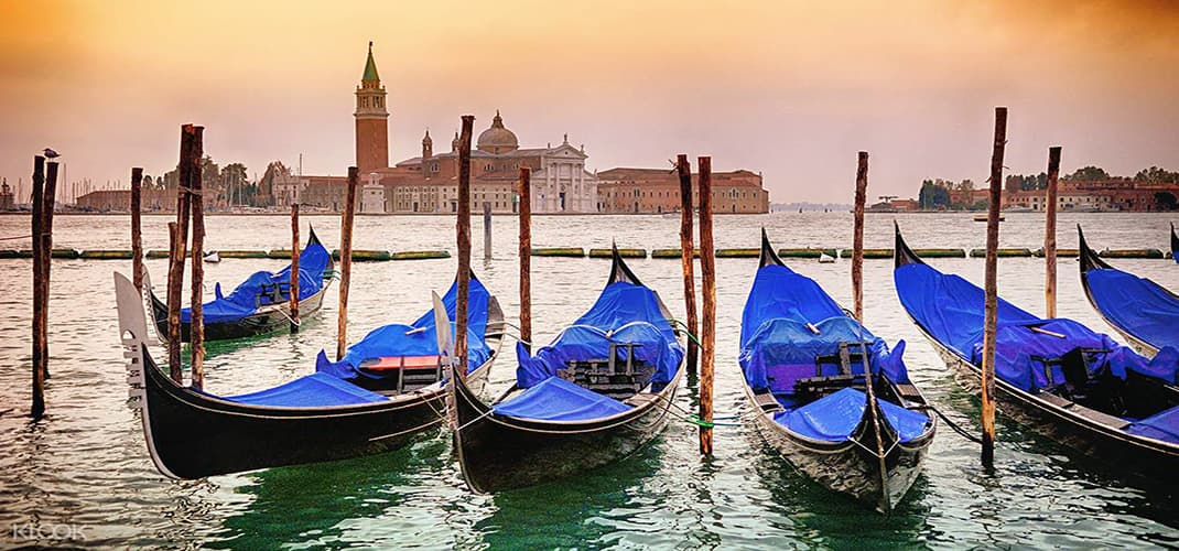 Gondolas in Venice, Italy