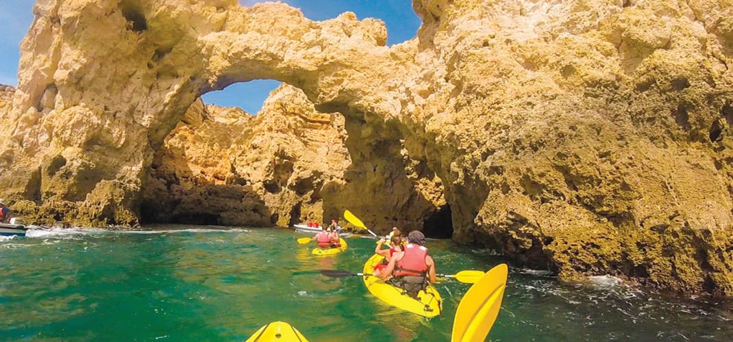 Kayaking in the Algarve, Portugal
