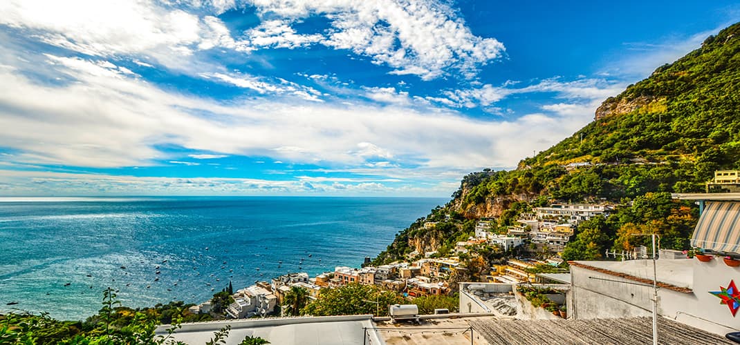 Views over Positano, Amalfi Coast, Italy