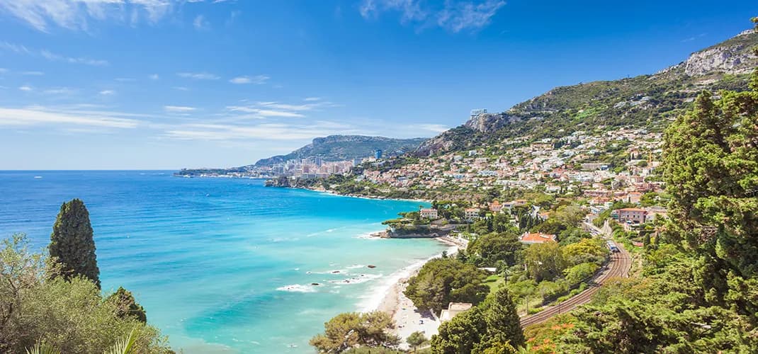 View of Monaco from Roquebrune-Cap-Martin, France
