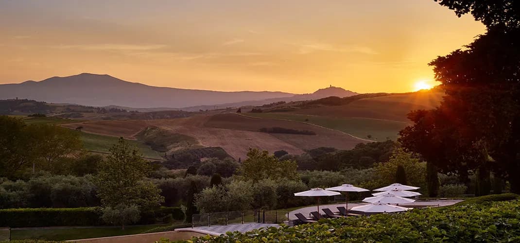San Casciano dei Bagni View from Fonteverde Lifestyle & Thermal Retreat, Italy